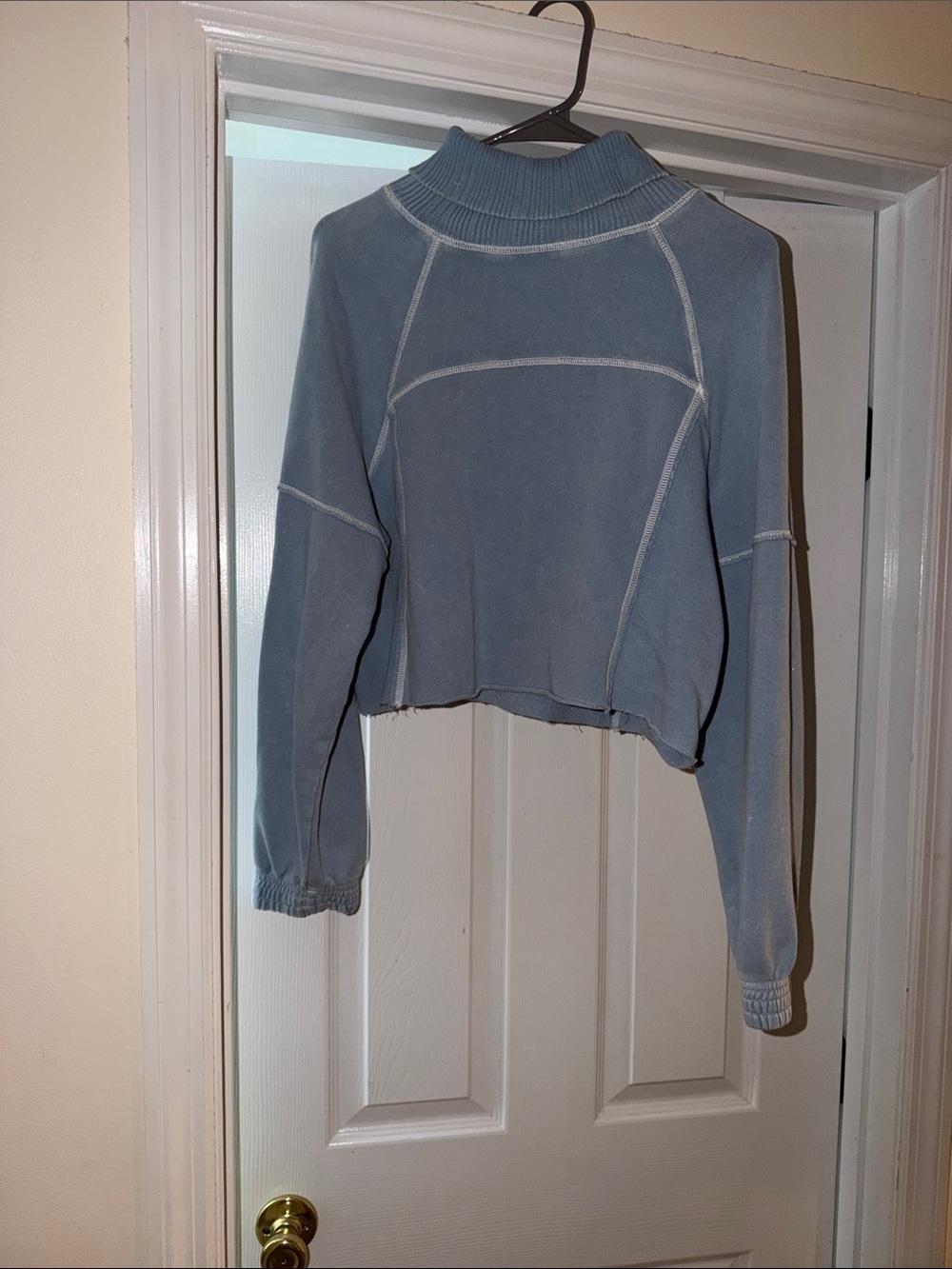 AERIE Cropped Mock Neck Sweater